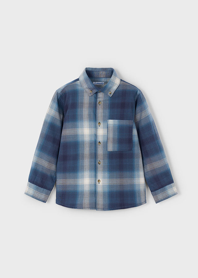 Navy Plaid Shirt
