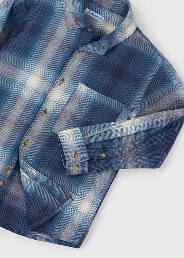 Navy Plaid Shirt