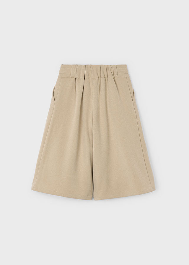 Tan Bow Midi Pants