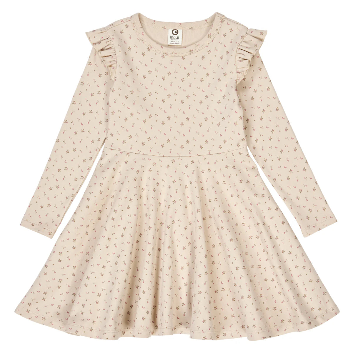 Aster Rib Flower Swing Dress