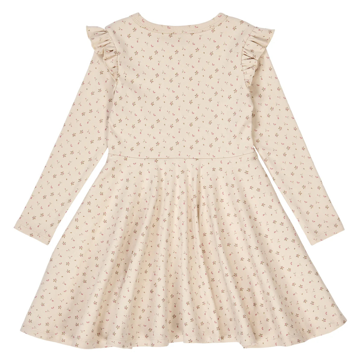 Aster Rib Flower Swing Dress