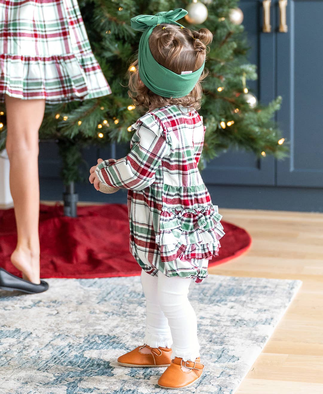 Girls White Footless Ruffle Tights