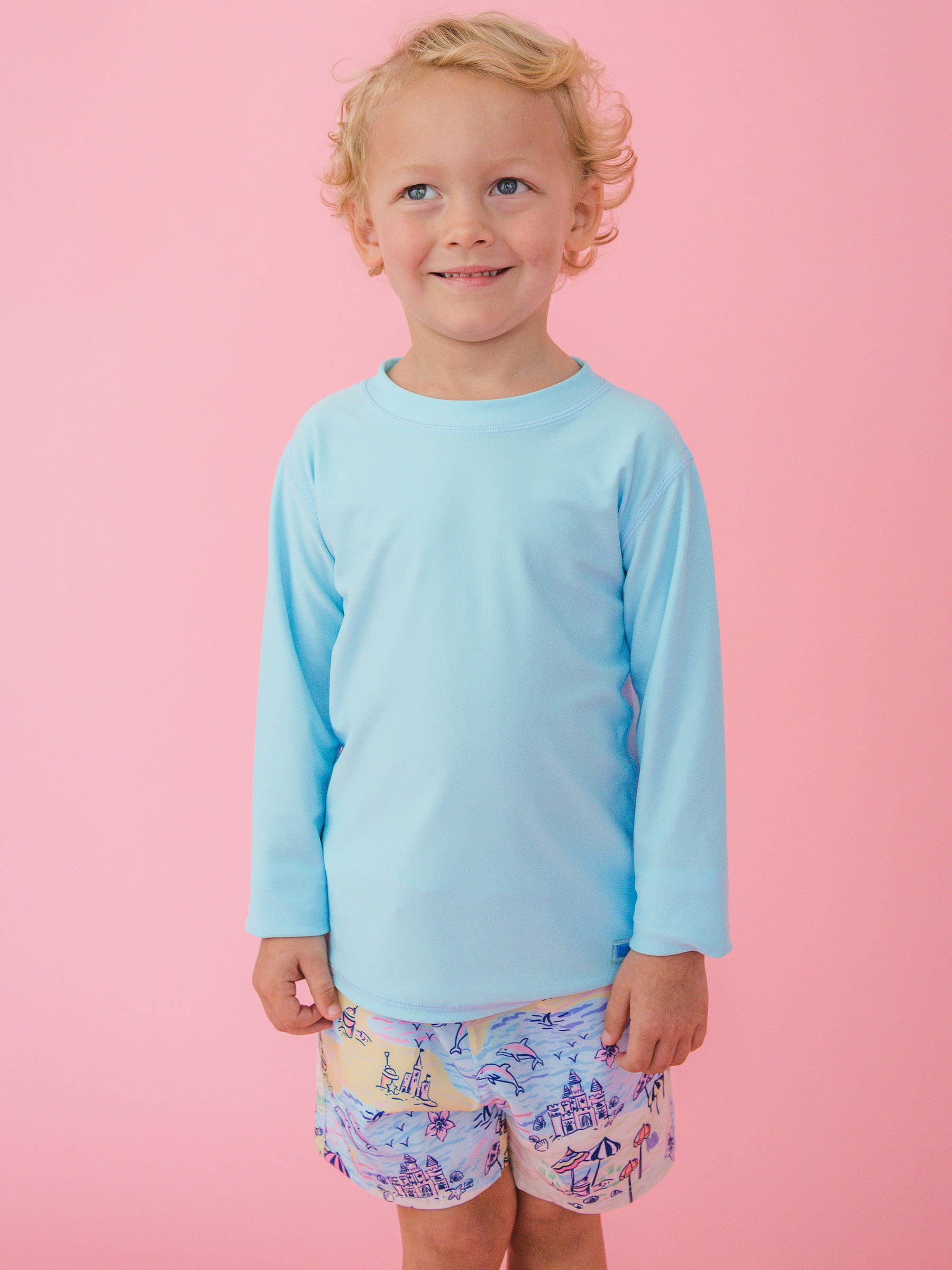 Boys Beach Day Performance Hybrid Swim Trunks