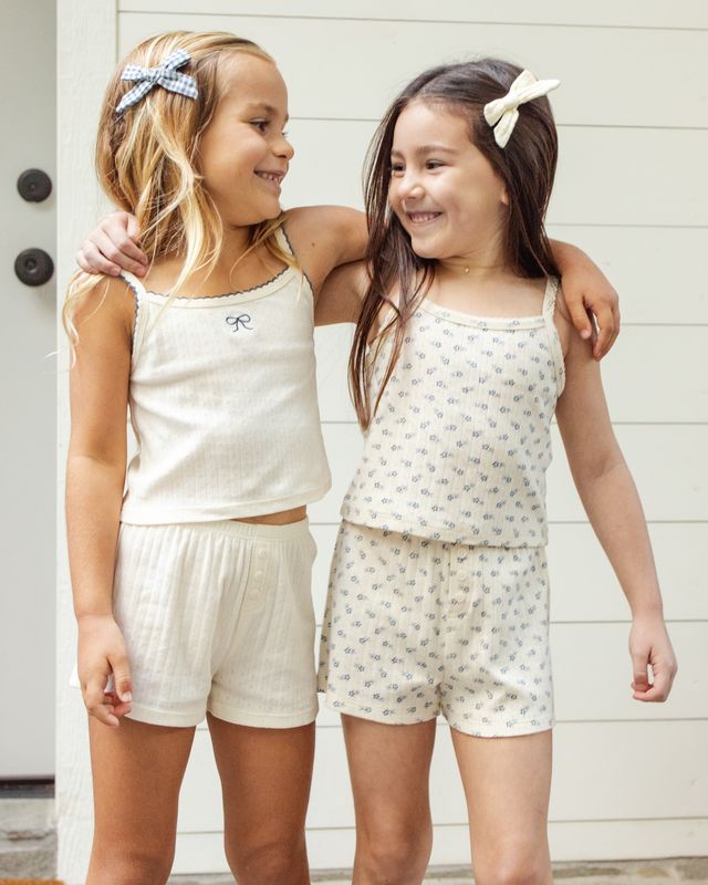 Pointelle Lounge Set | Ivory