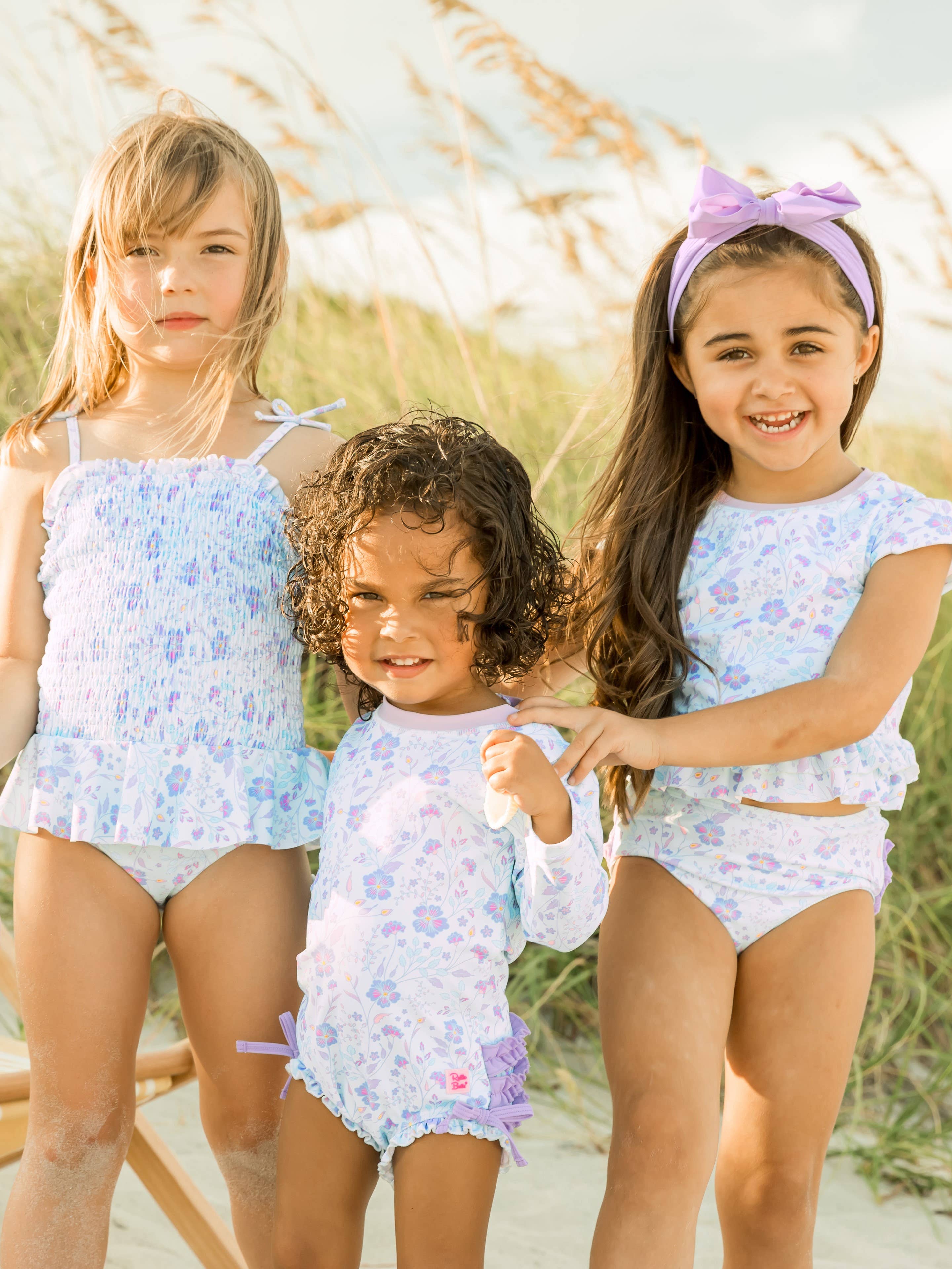 Fairytale Garden Long Sleeve One Piece Swimsuit