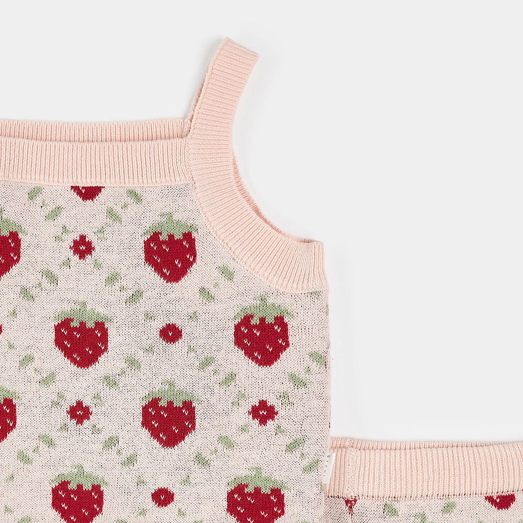 Strawberry Knit Short Set