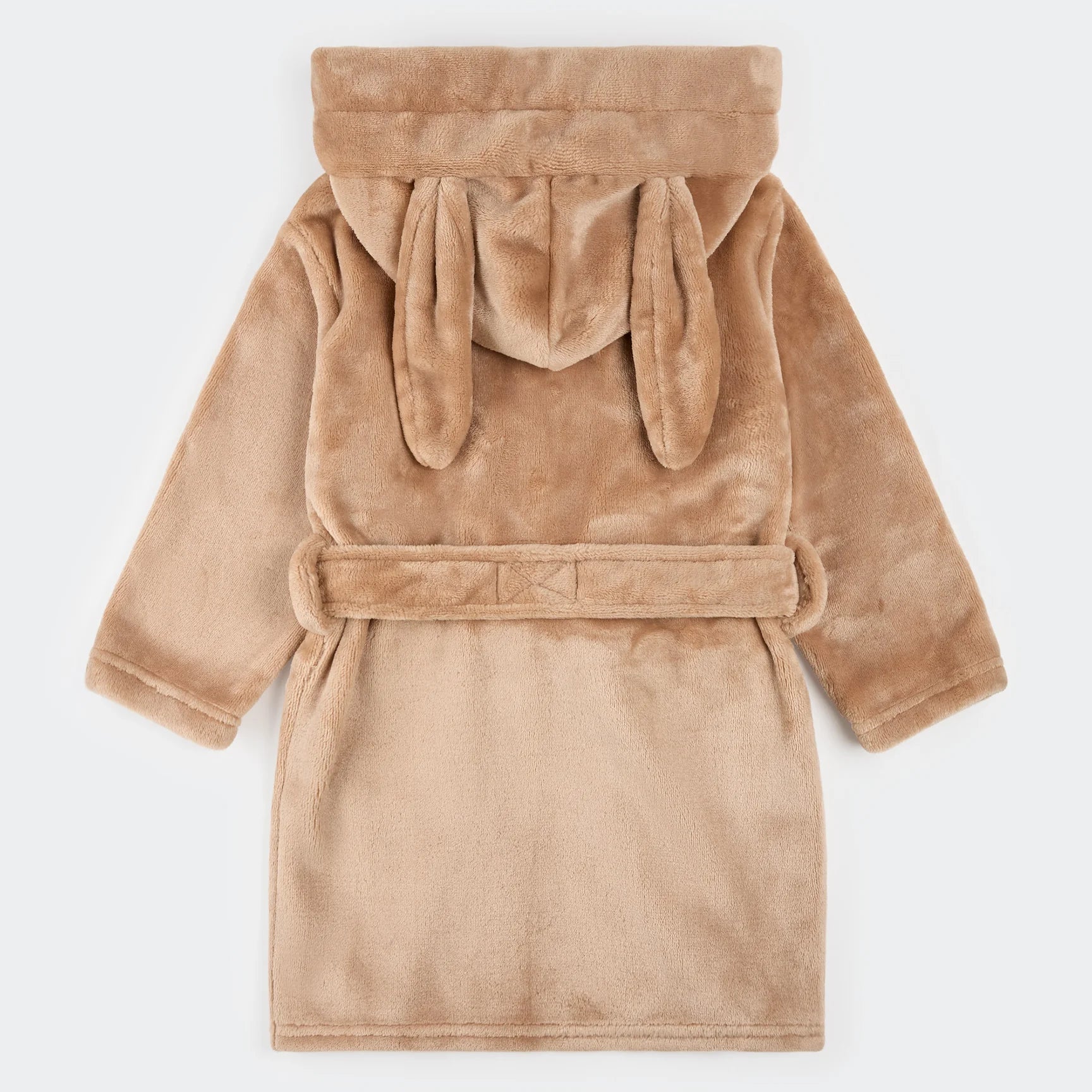 Hooded Bunny Ears Mocha Plush Robe