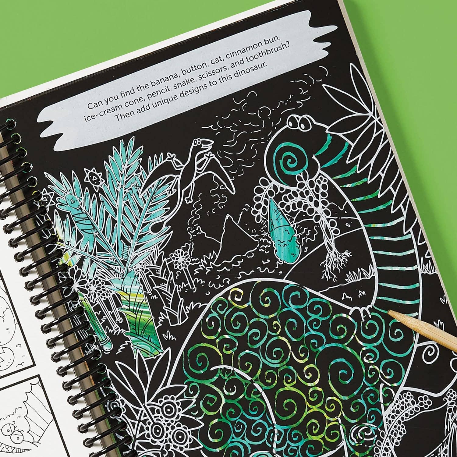 Scratch-Off Hidden Pictures Dinosaur Puzzles