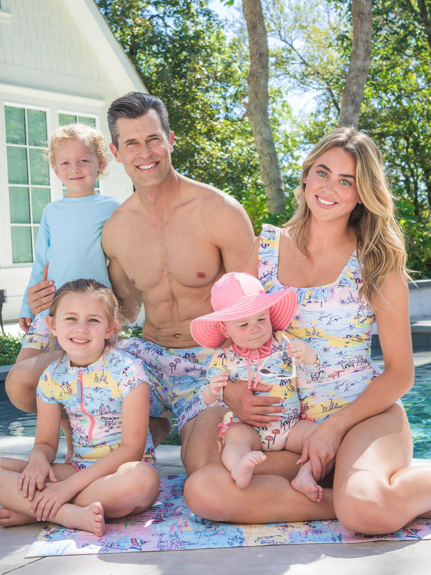 Boys Beach Day Performance Hybrid Swim Trunks