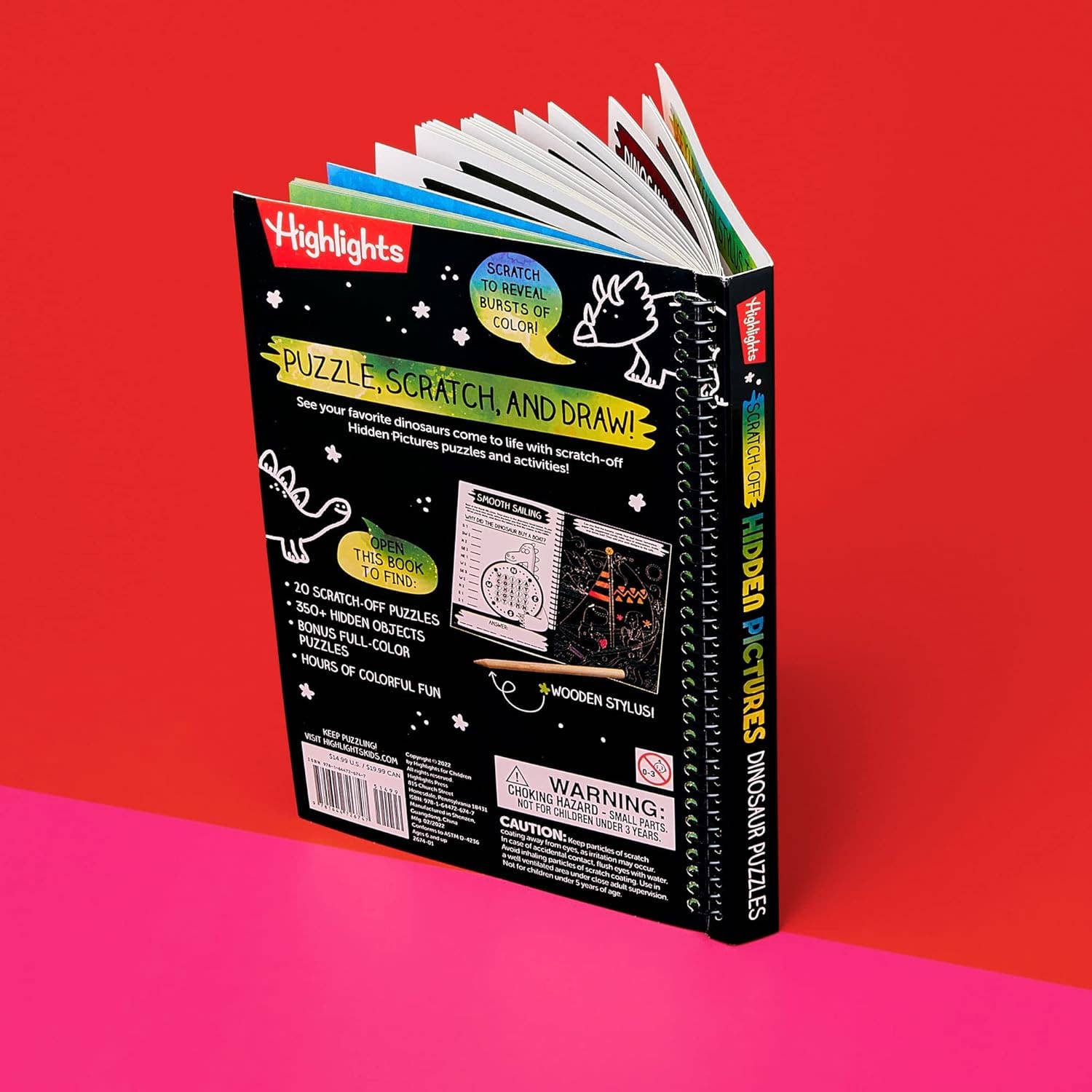 Scratch-Off Hidden Pictures Dinosaur Puzzles