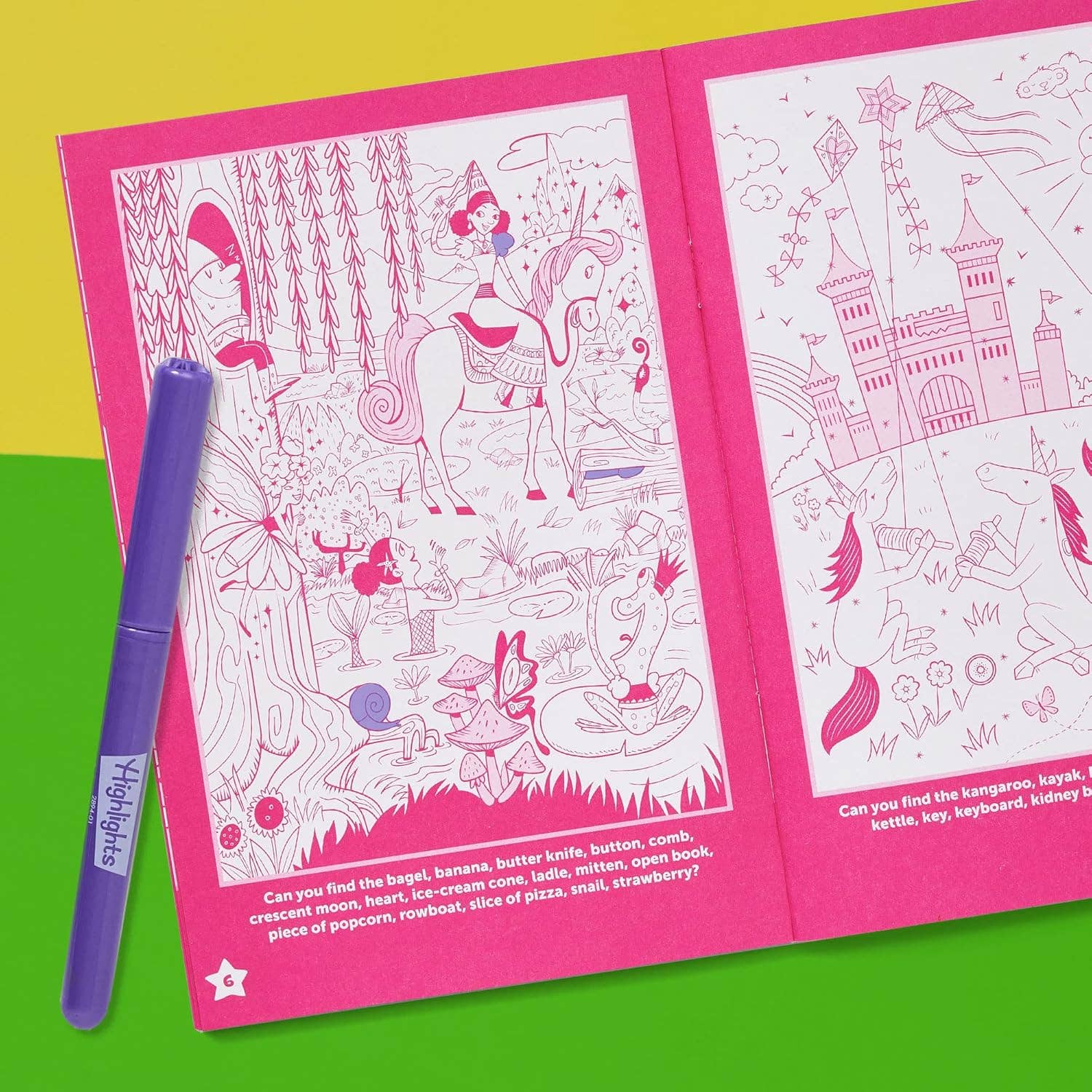 Unicorn Sparkle Hidden Pictures Puzzles