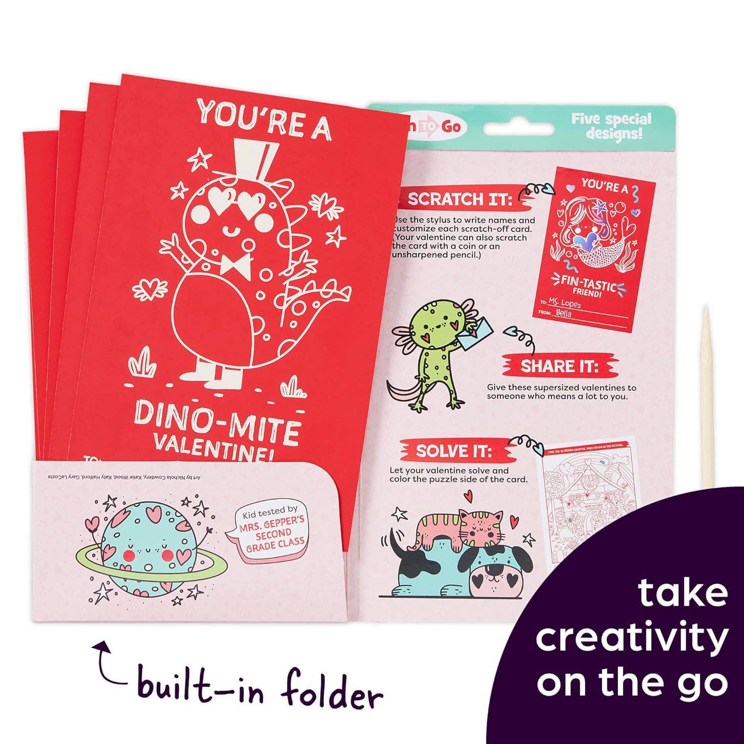 Scratch-and-Play Valentine's Hidden Pictures