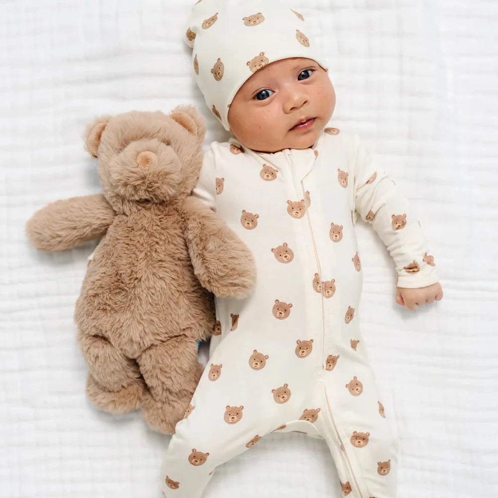 Lou Lou & Company Zipper Footie | Teddy