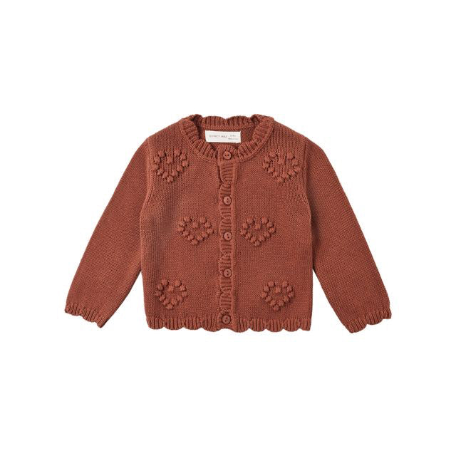 Knit Cardigan | Red