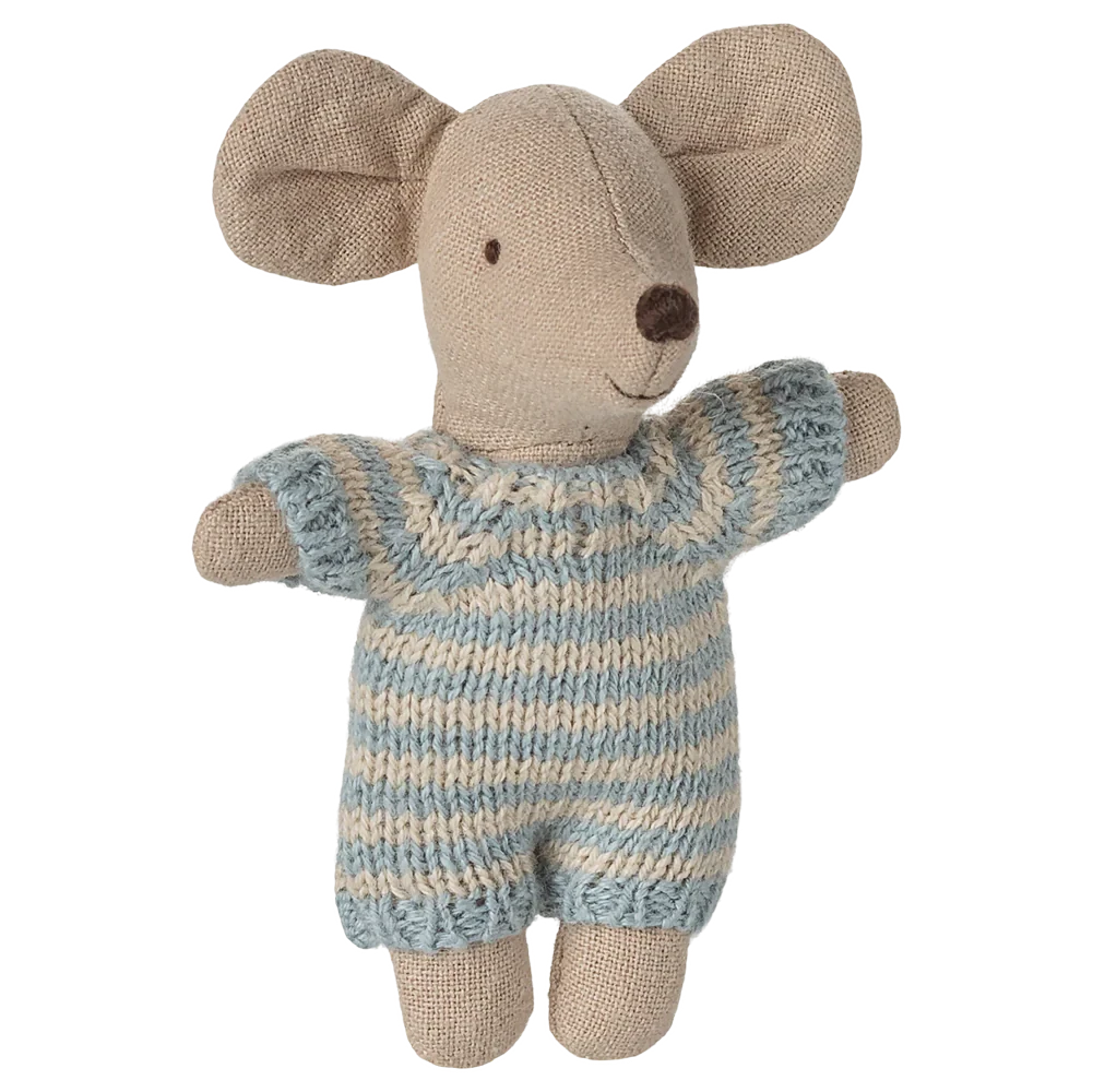 Baby Mouse in Carry Cot | Blue
