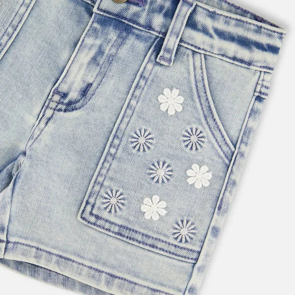 Light Blue Denim Shorts