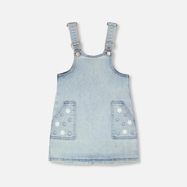 Light Blue Denim Overall Dress