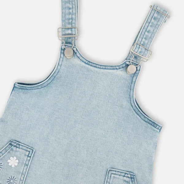 Light Blue Denim Overall Dress