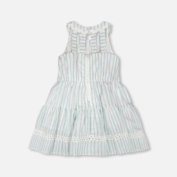 Multi-Tiered Striped Dress