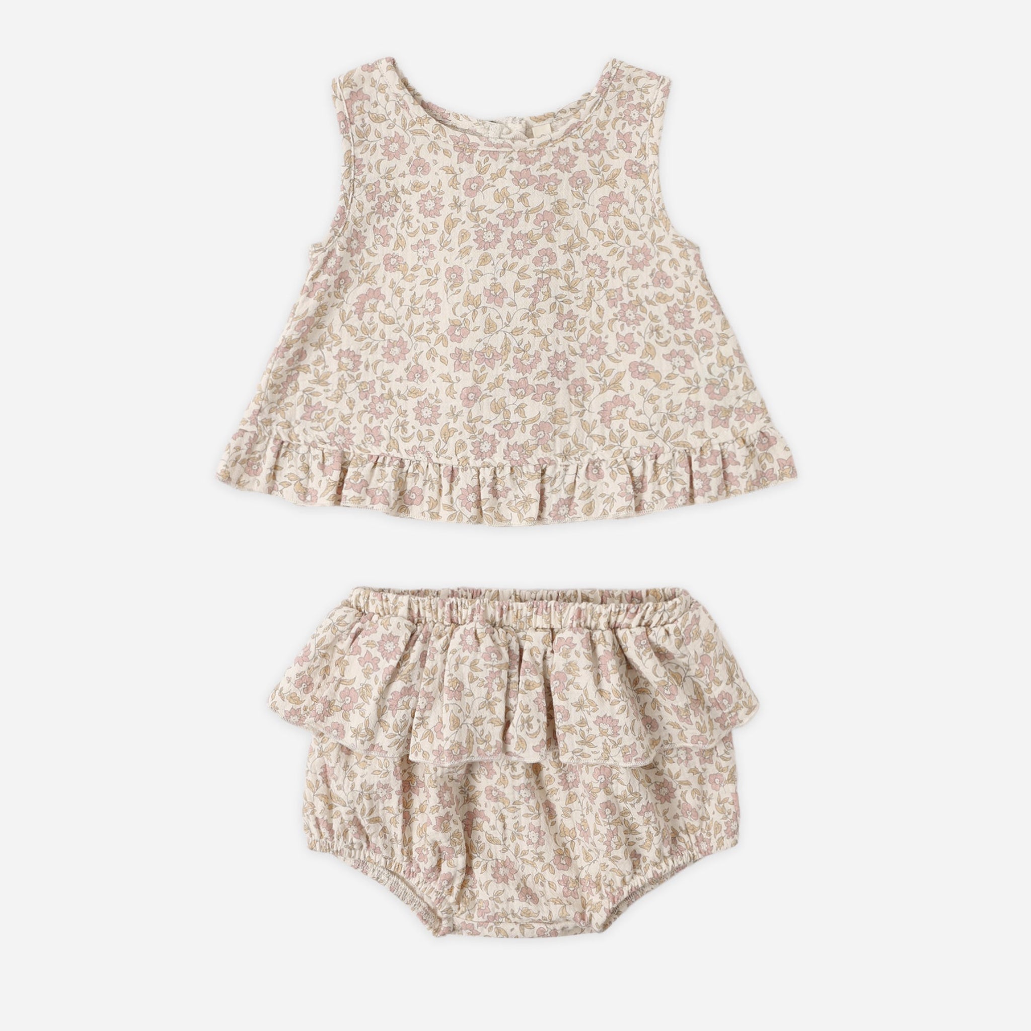 Ruffled Tulip Top + Bloomer Set | Dahlia