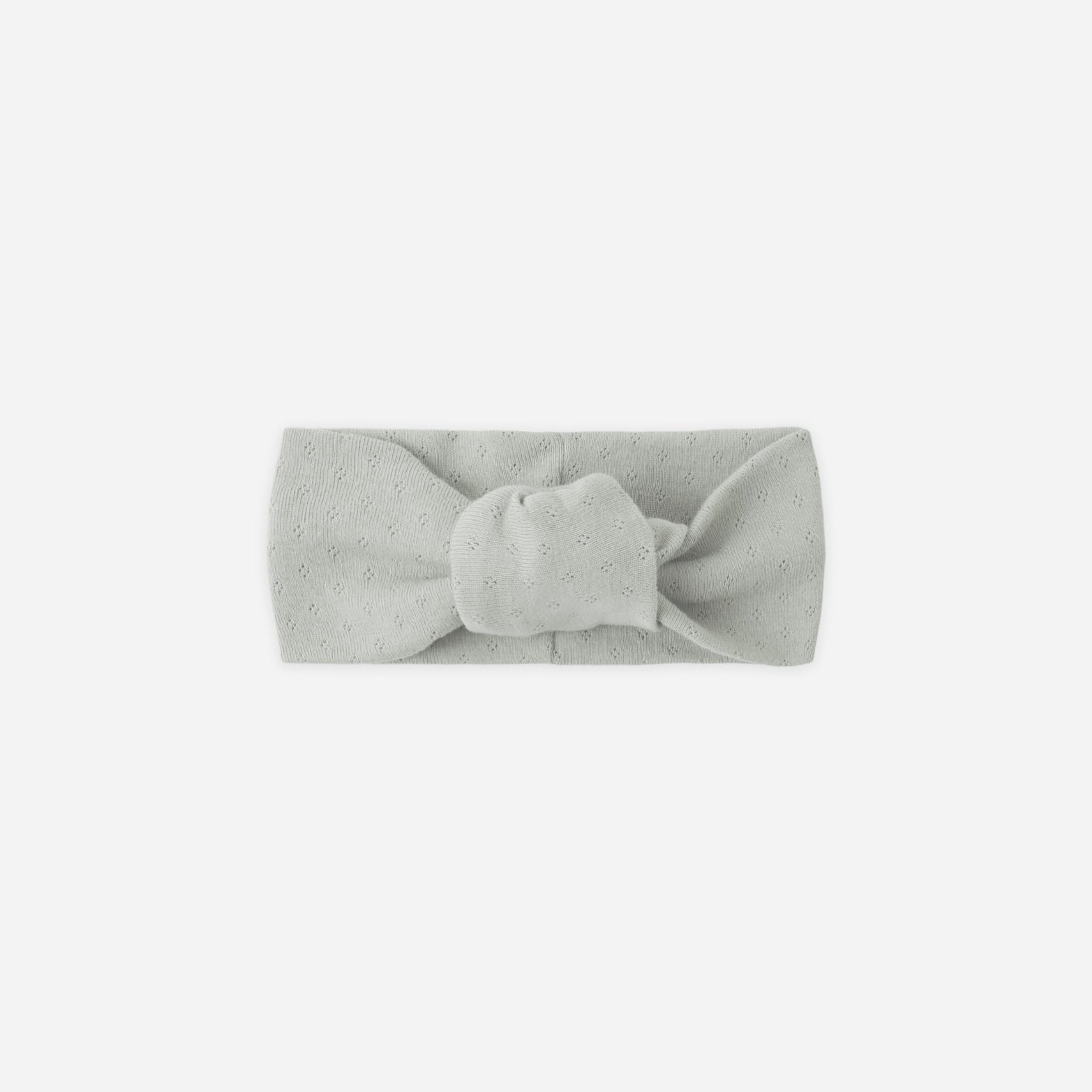 Pointelle Knotted Headband | Sage