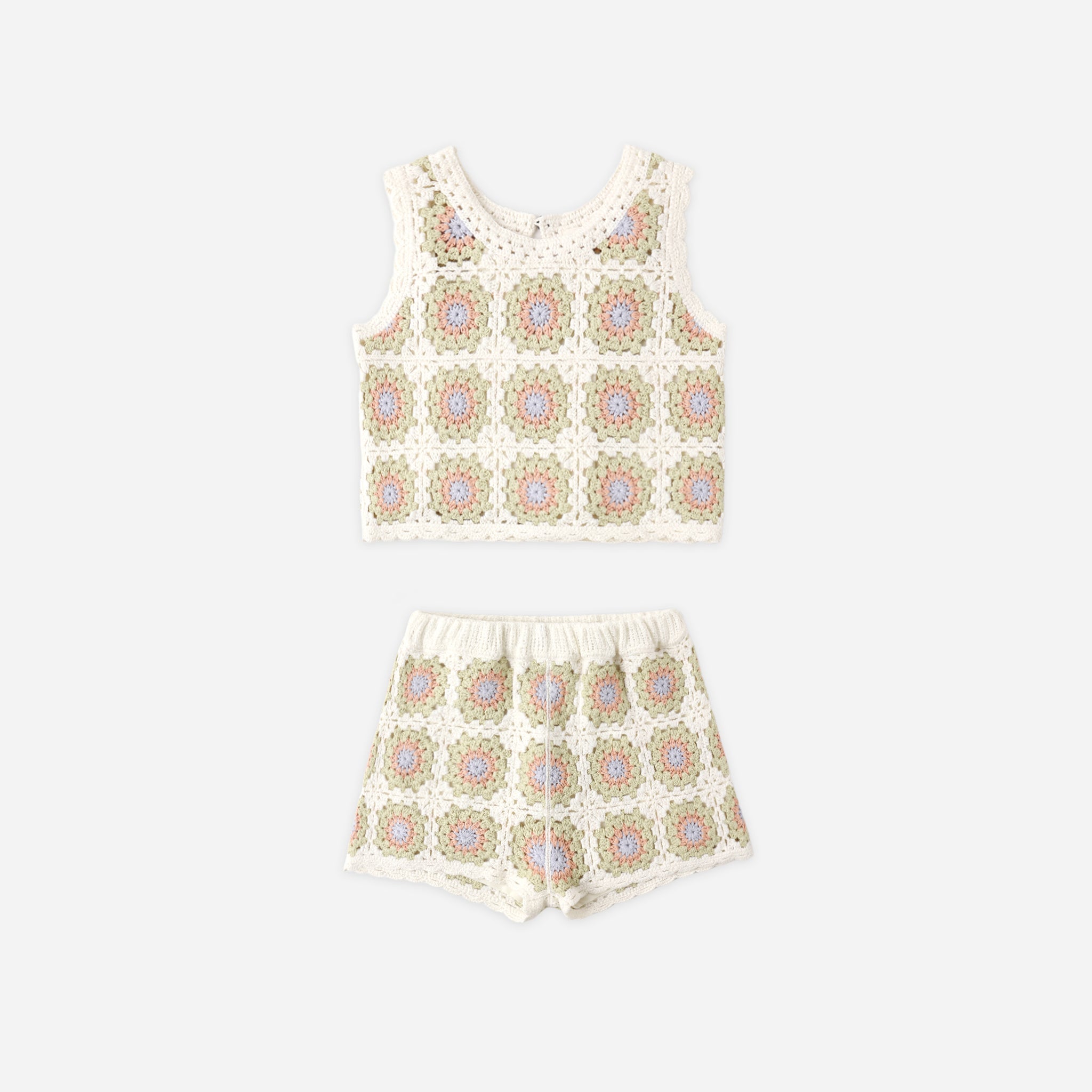 Crochet Tank Set | Citron Daisy Check