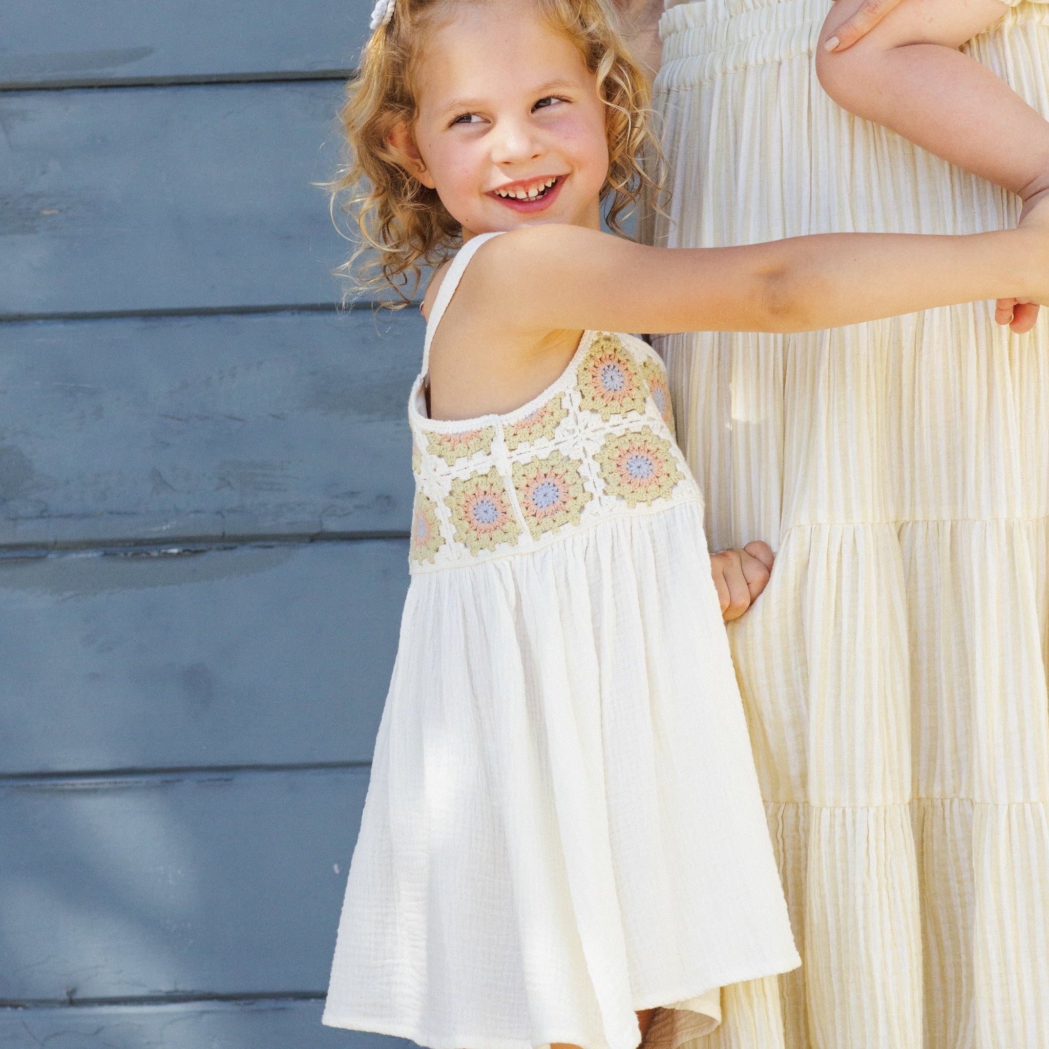 Crochet Sundress | Citron Daisy Check