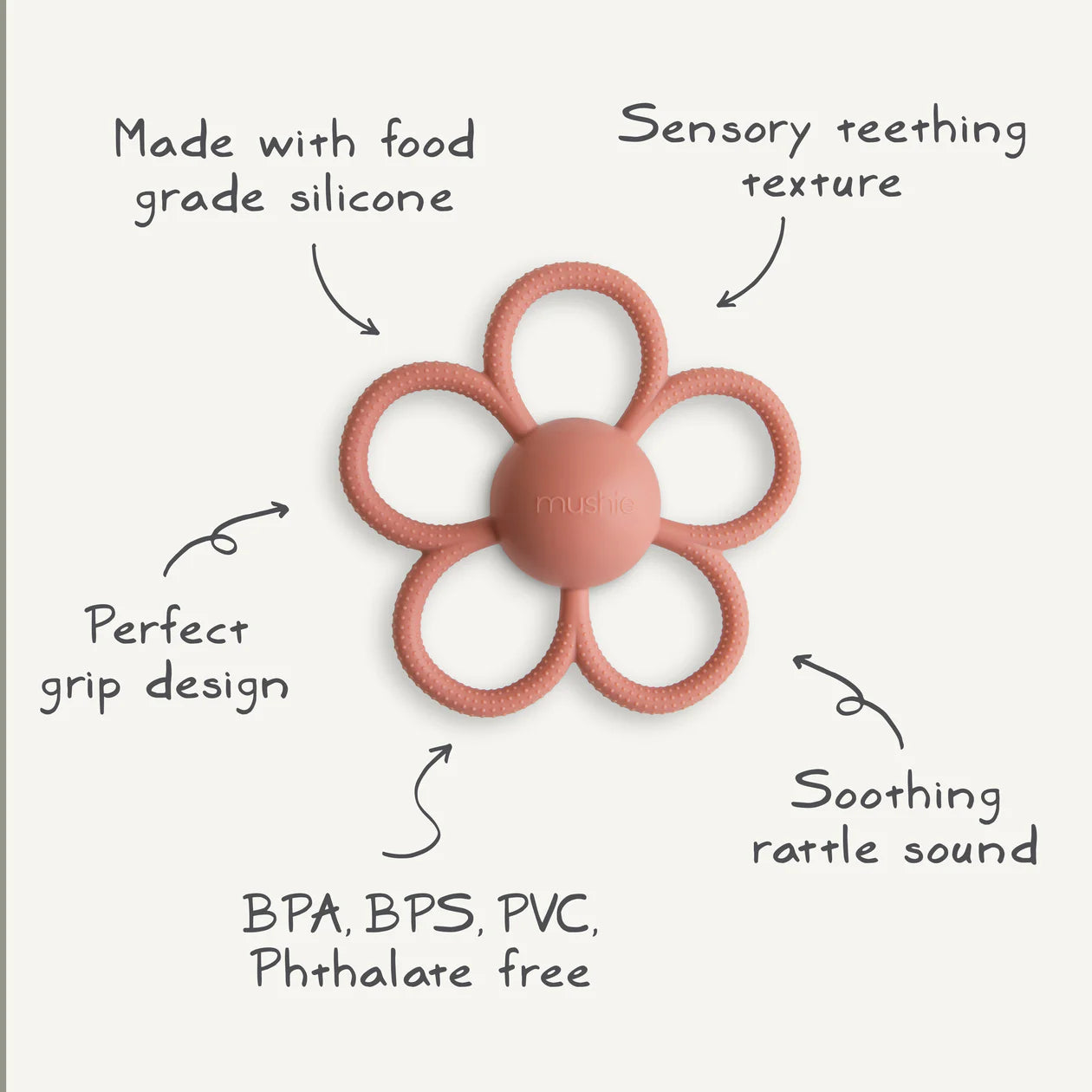 Daisy Rattle Teether