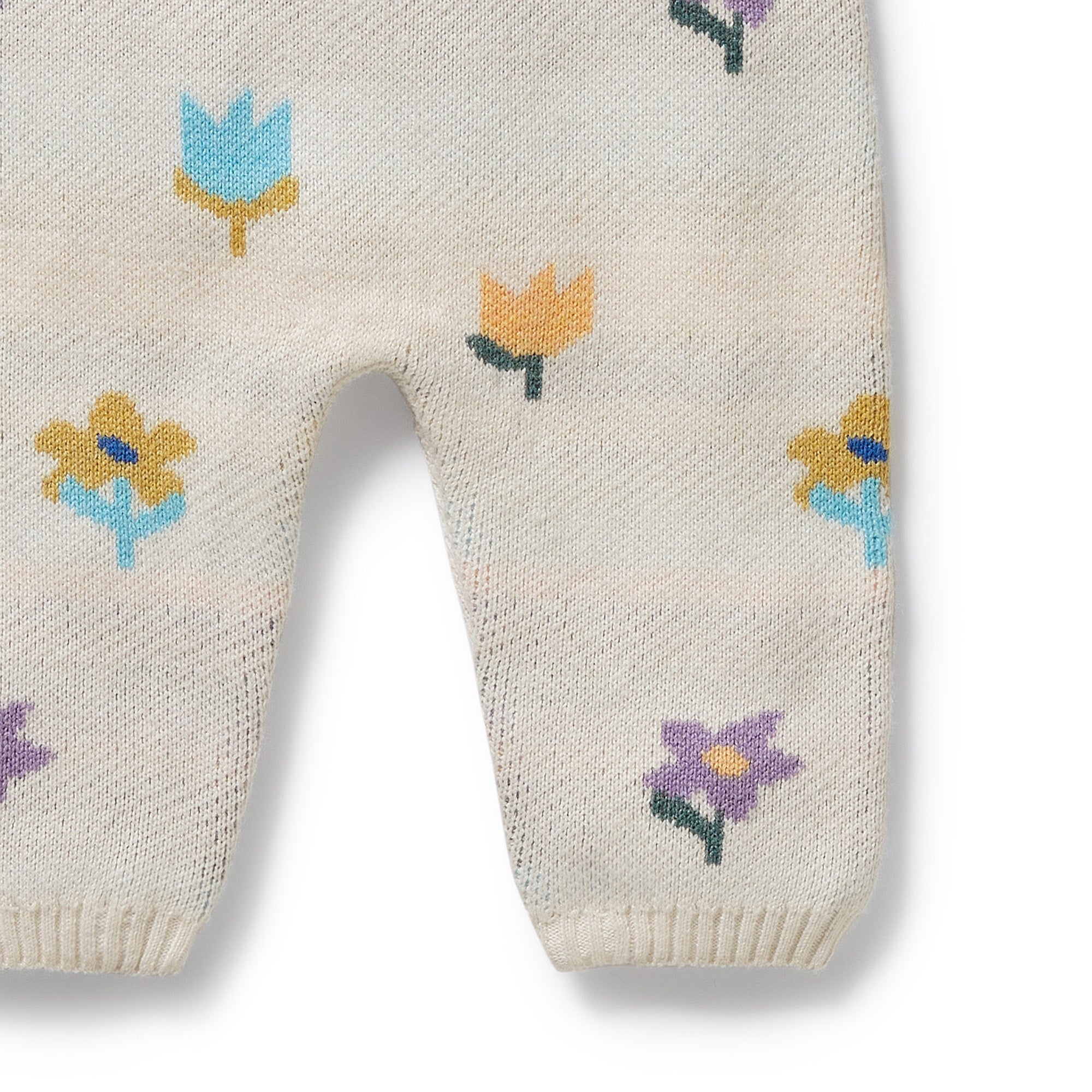 Flower Pop Organic Knitted Jacquard Overall