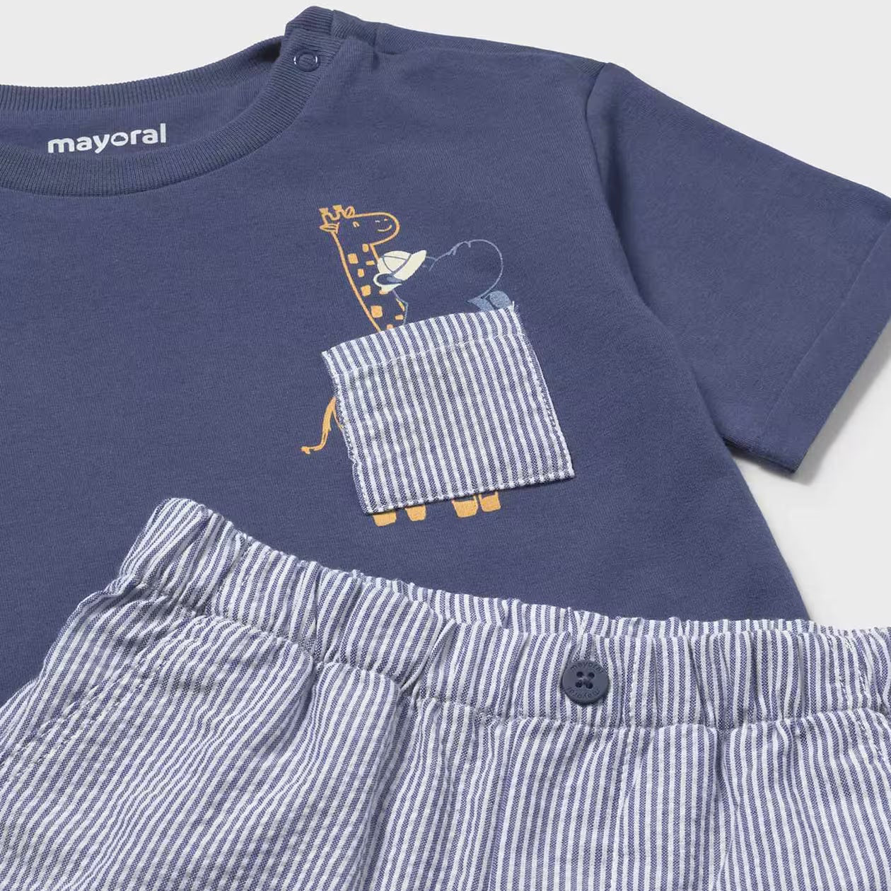 Shorts & T-Shirt 2-Piece Set | Capri Blue