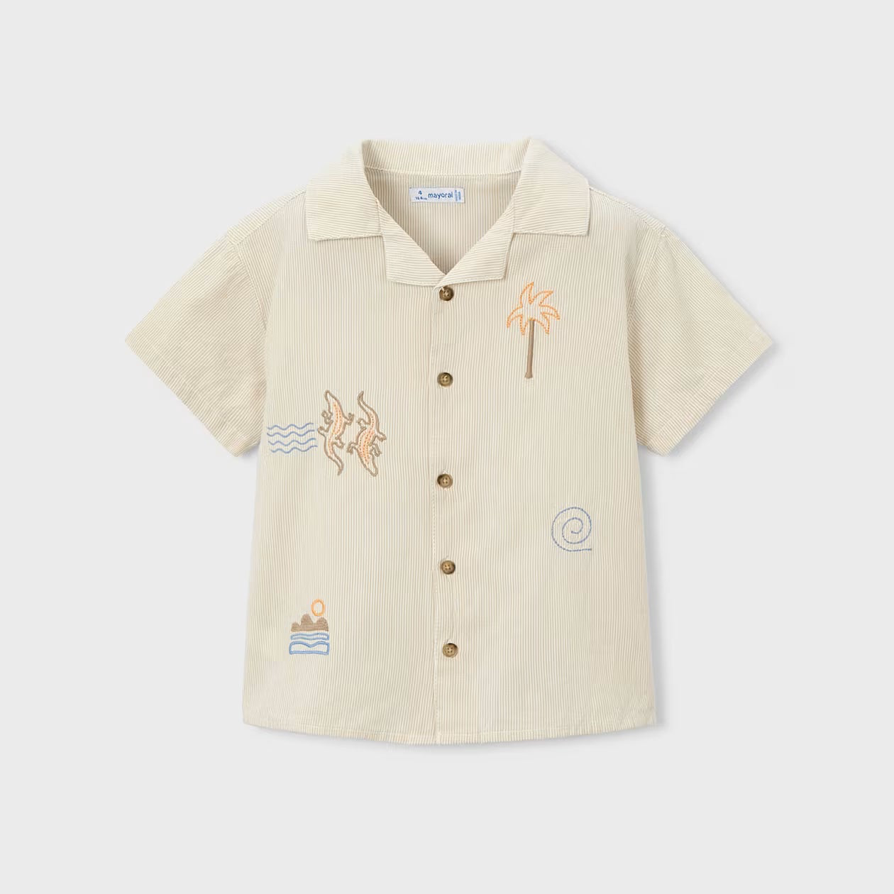 Desert Embroidered Linen Shirt