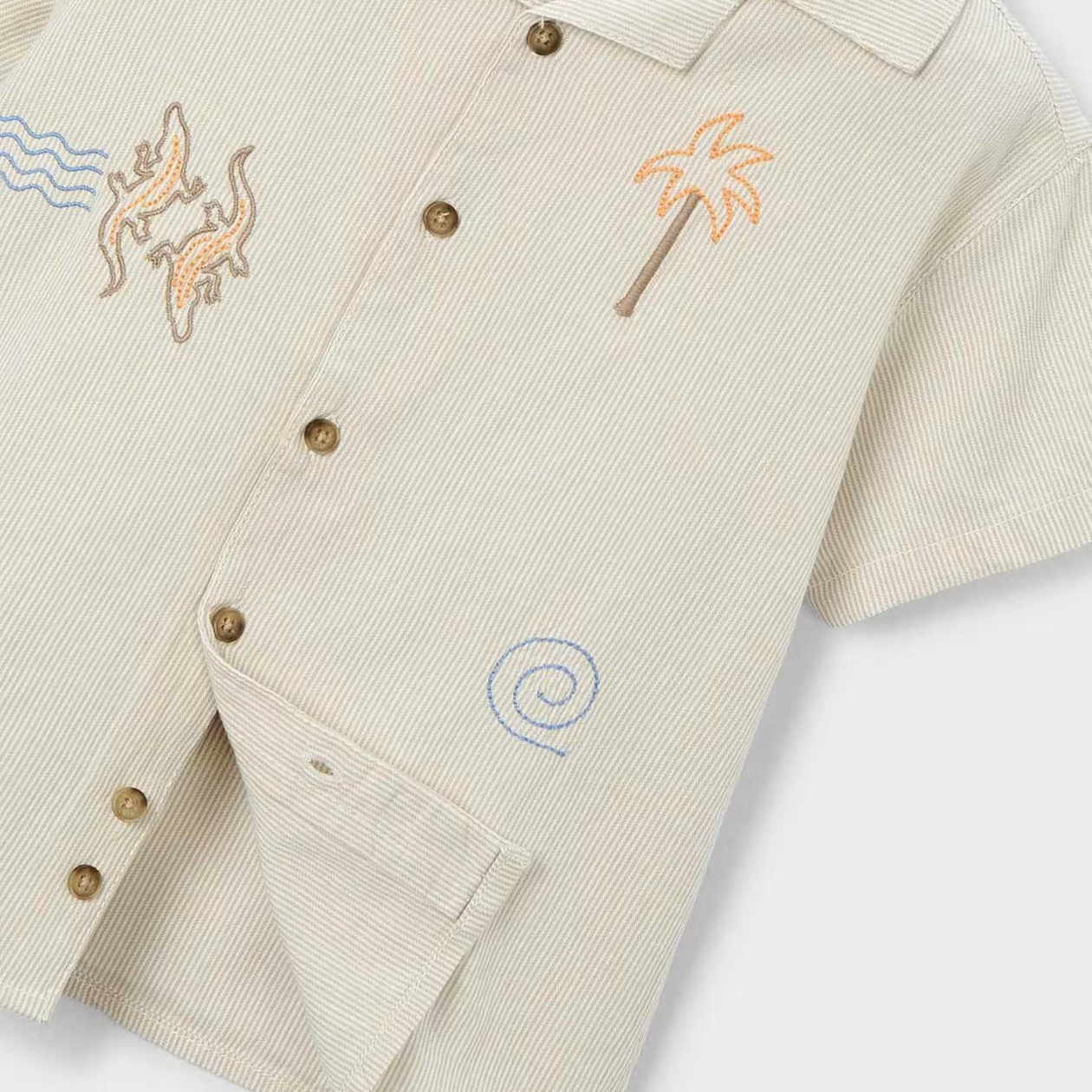 Desert Embroidered Linen Shirt
