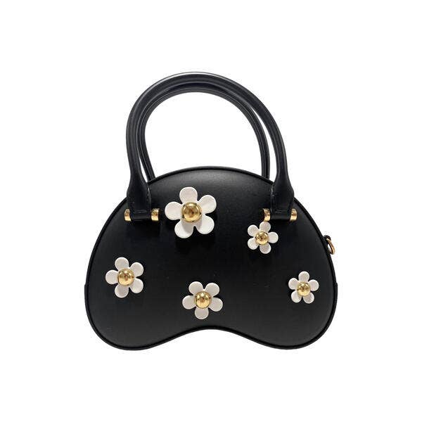 Floral Matt Jelly Dome Purse