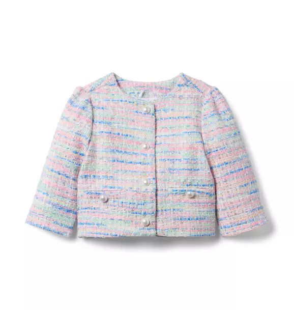 Pale Pink Tweed Jacket