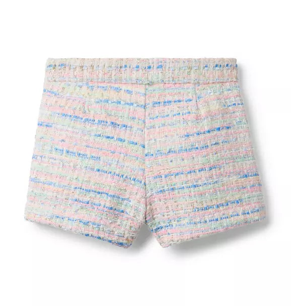Pale Pink Tweed Short