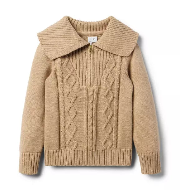 Salted Caramel Half-zip Sweater