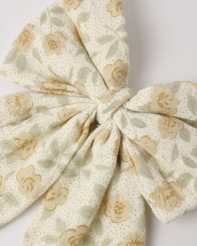 Oversized Bow | Yellow Floral