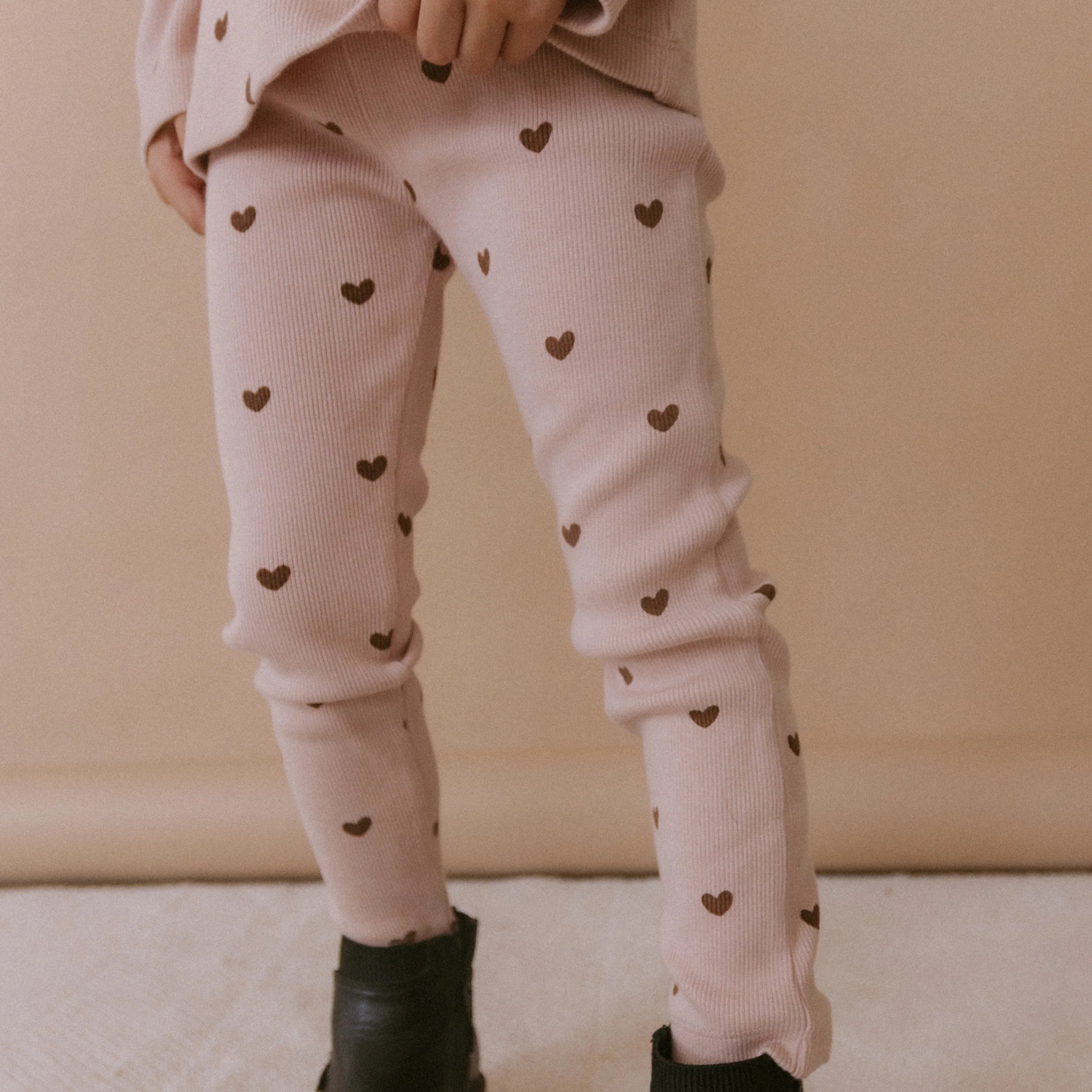 Organic Leggings - Hearts