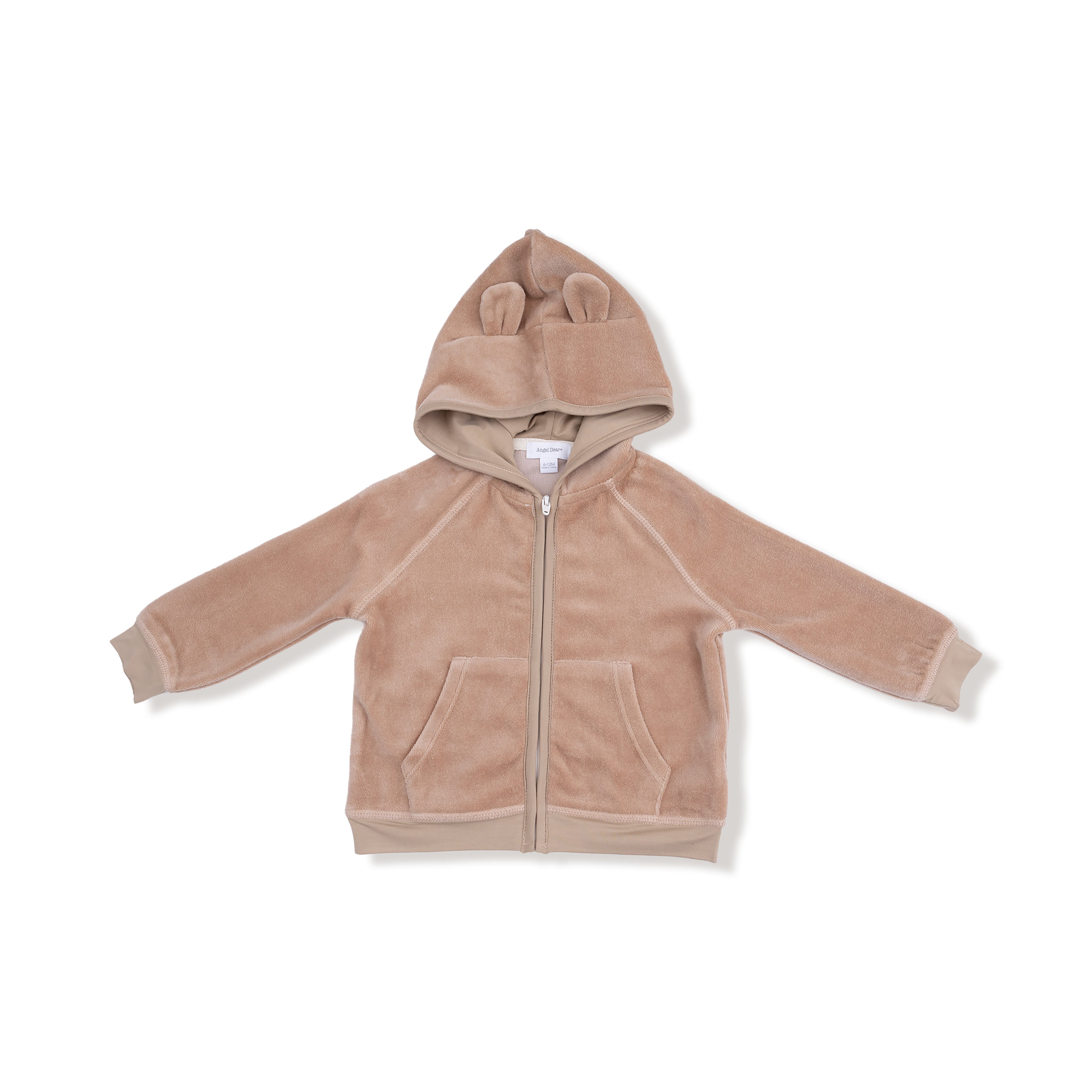 Velour Teddy Bear Hoodie and Jogger Set