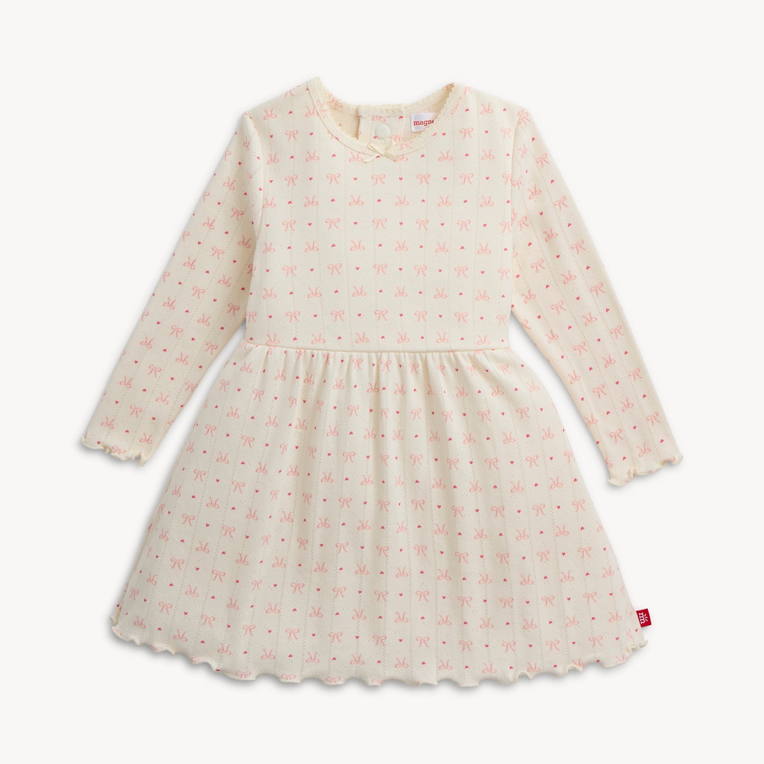 Magnetic Me Dress | Heart & Bow Pointelle