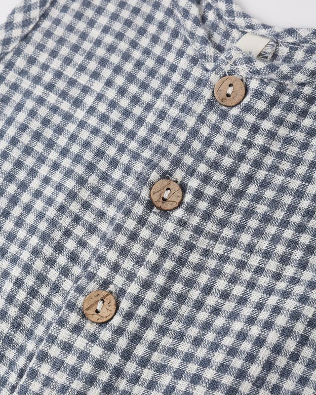 Mavrick Romper | Marine Gingham