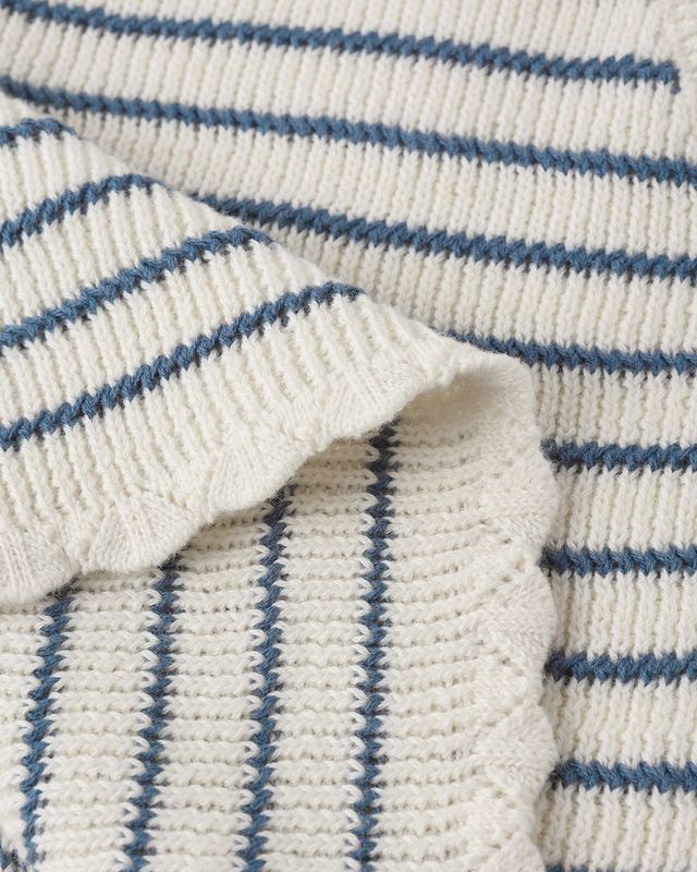 Knit Vest Set | Marine Stripe