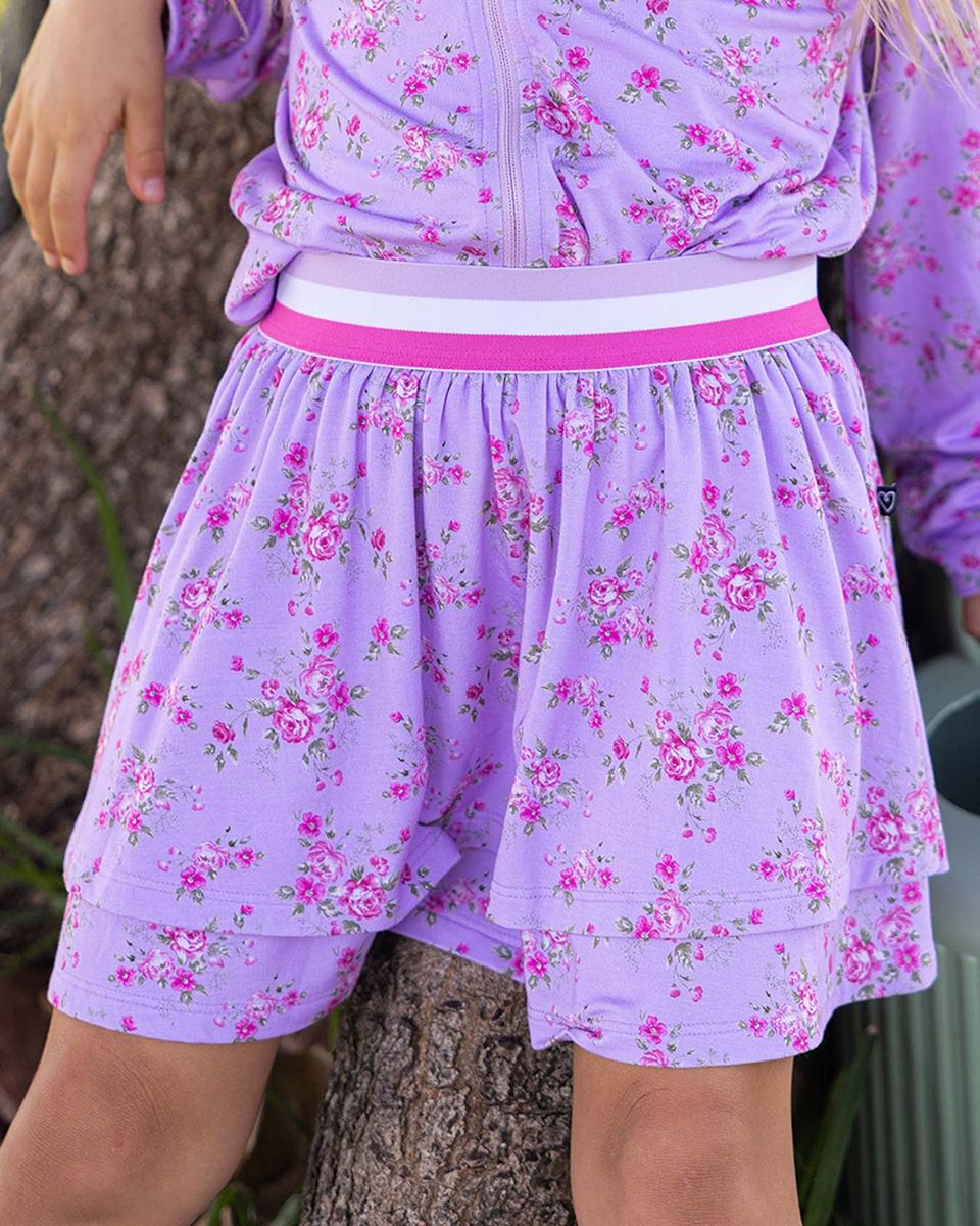 Sylvie Elastic Waistband Skort