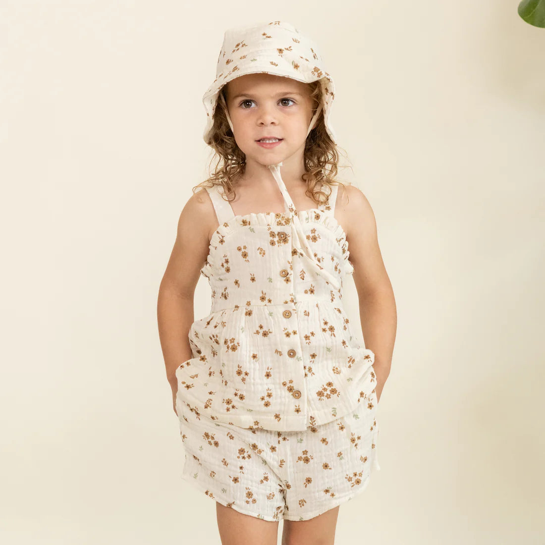 Organic Peplum Top & Shorts Set - Bohemia
