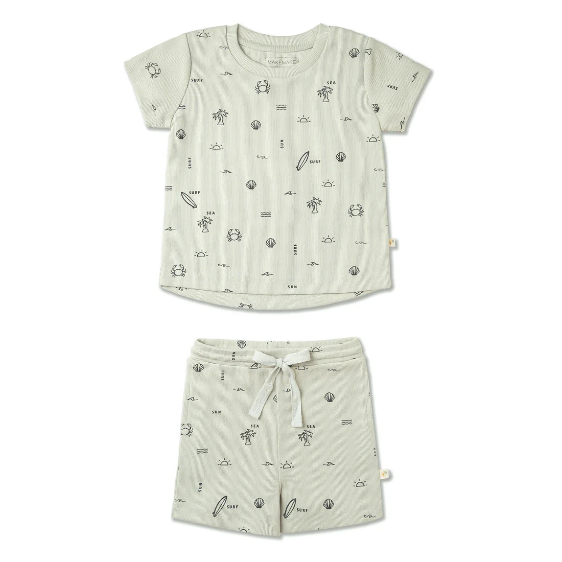 Organic Tee & Shorts Set - Surf