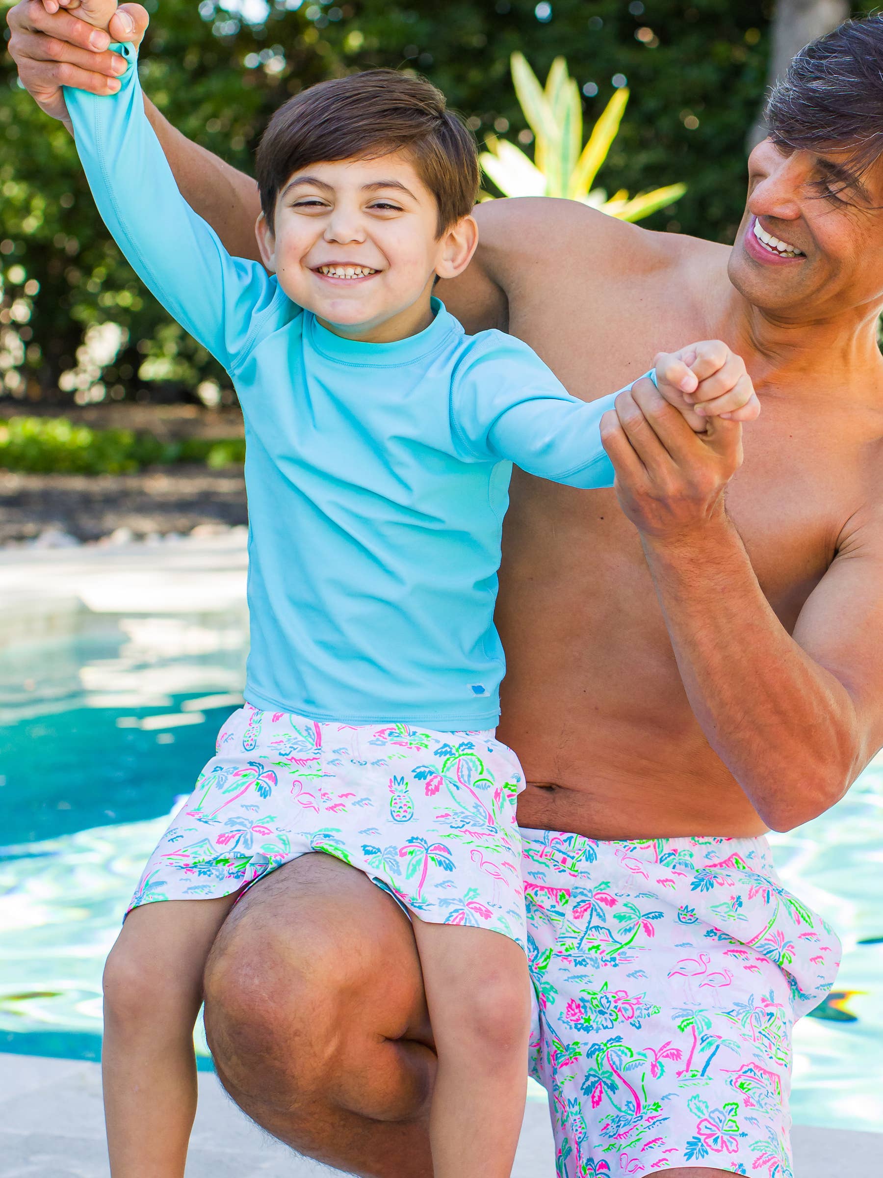 Boys Tropical Resort Swim Trunks