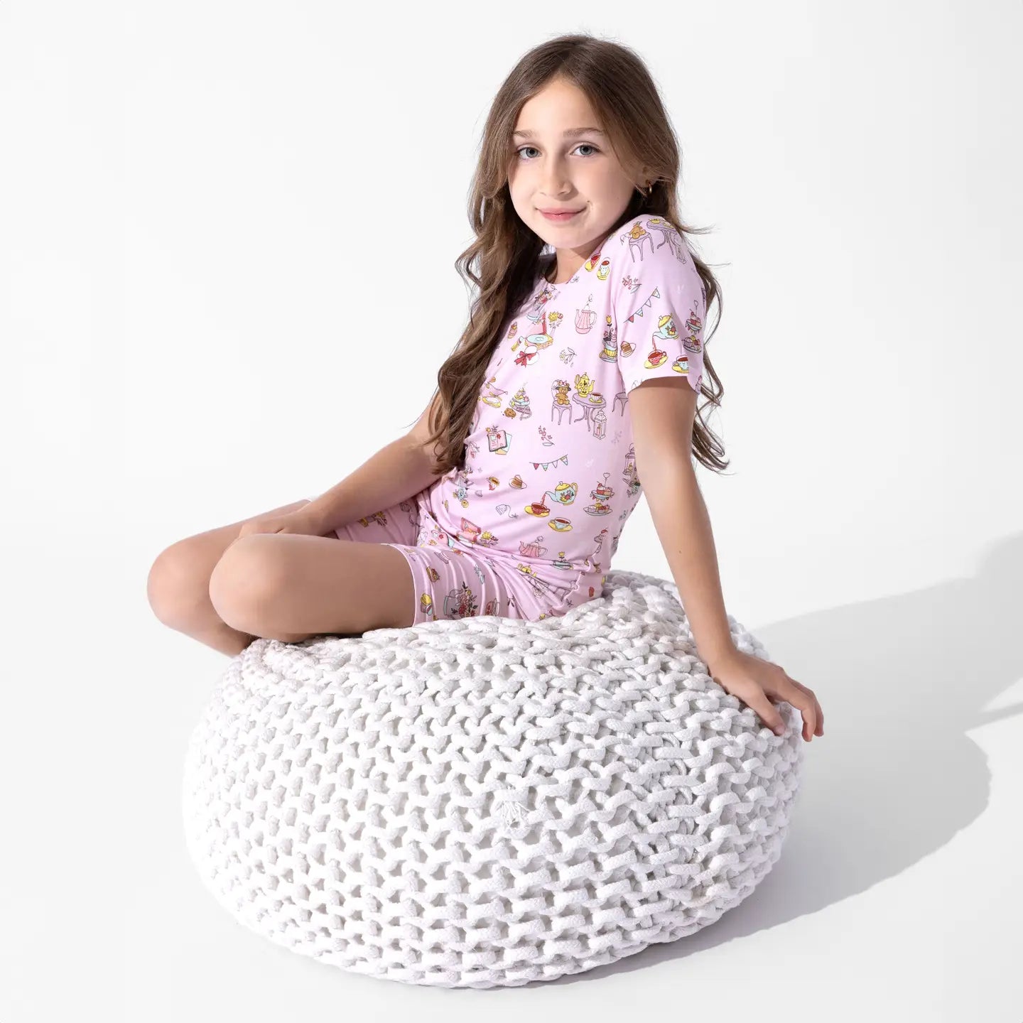 Tea Party Kids Pajama Short Set