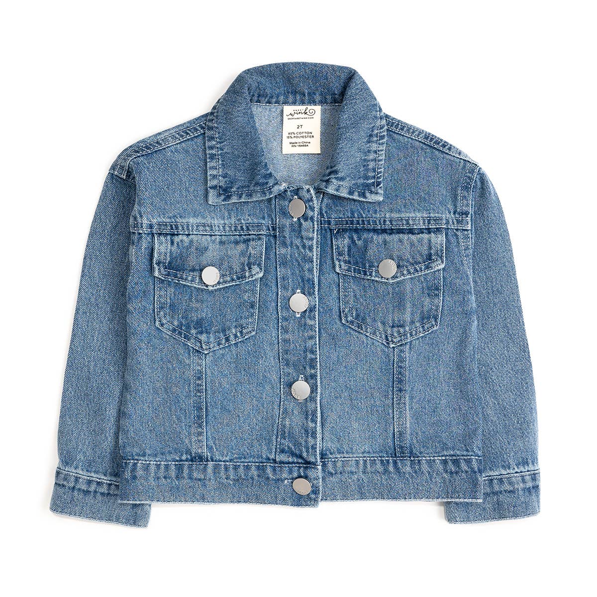 Game Day Football Sequin Patch Girls Denim Jacket