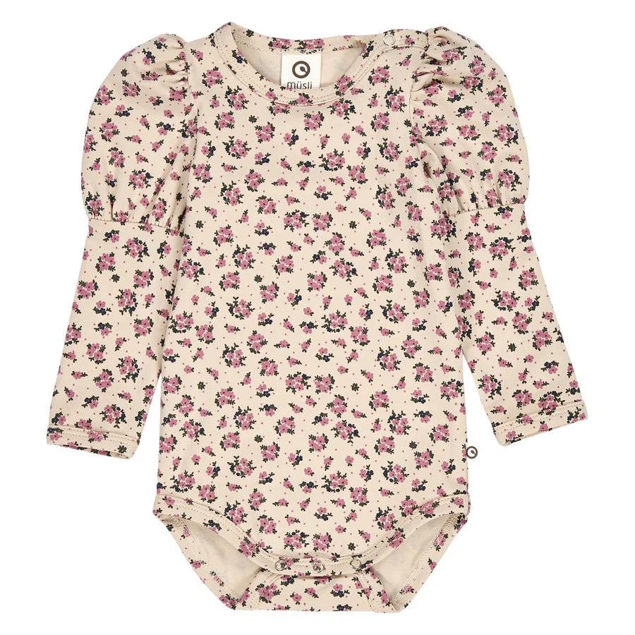 Zinna Floral Puff Sleeve Bodysuit
