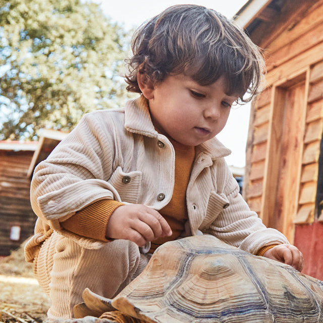 Oatmeal Corduroy Overshirt
